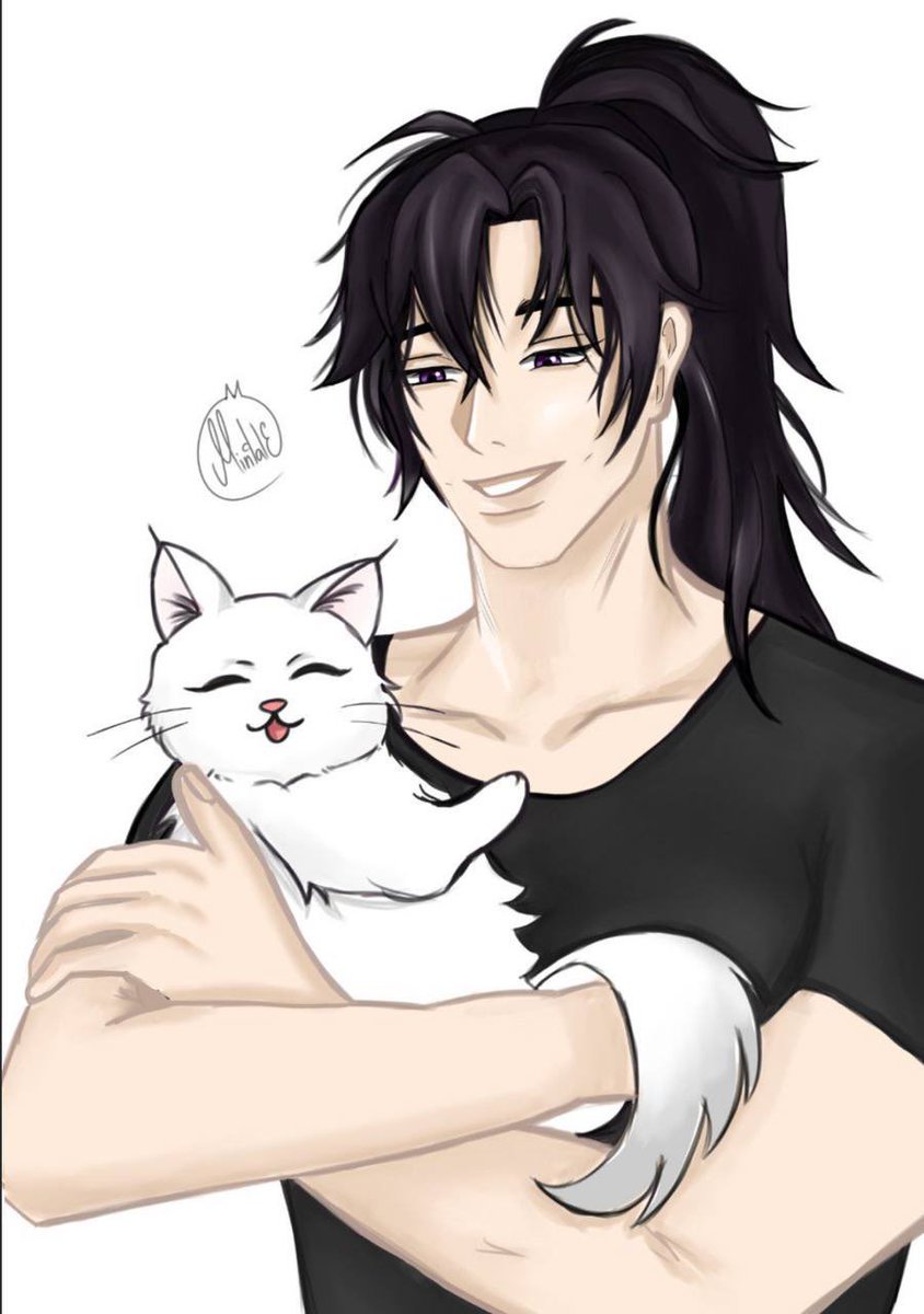 terrin99313367's tweet photo. Mini-sketch Mo Rang with his white cat-shizun😛🫢

#ErHa #huskyandhiswhitecatshizun #MoRang https://t.co/JU87nu4FkP
