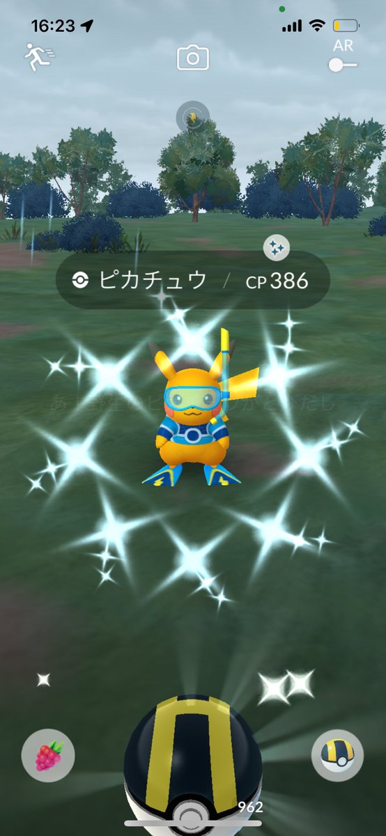 whats_michael's tweet image. 雨の中タスクを30回こなして、出たー ＃WCS焦げピカ 🌟でもスクショを撮ってたら、思わずタスクの後ろにしまってしまった😅タスクには100匹近くいる😩　＃ポケモンgo