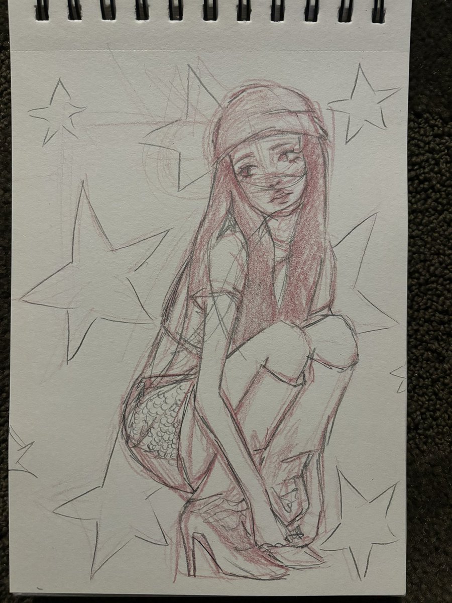 polarchwe's tweet image. Drawing random girls is my passion