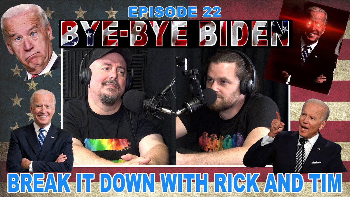 Break__It__Down's tweet photo. Rick &amp; Tim talk about President Biden's presidency and talk about the good, the bad, &amp; the Trumply. The show's live wherever you get your podcasts &amp; will be available in the morning at 8 AM on YouTube: https://t.co/ogqyrnrNVX @Rictor_Riolo @TimBreaksItDown #KamalaHarris2024 🇺🇸 https://t.co/BaZbPGkJjR