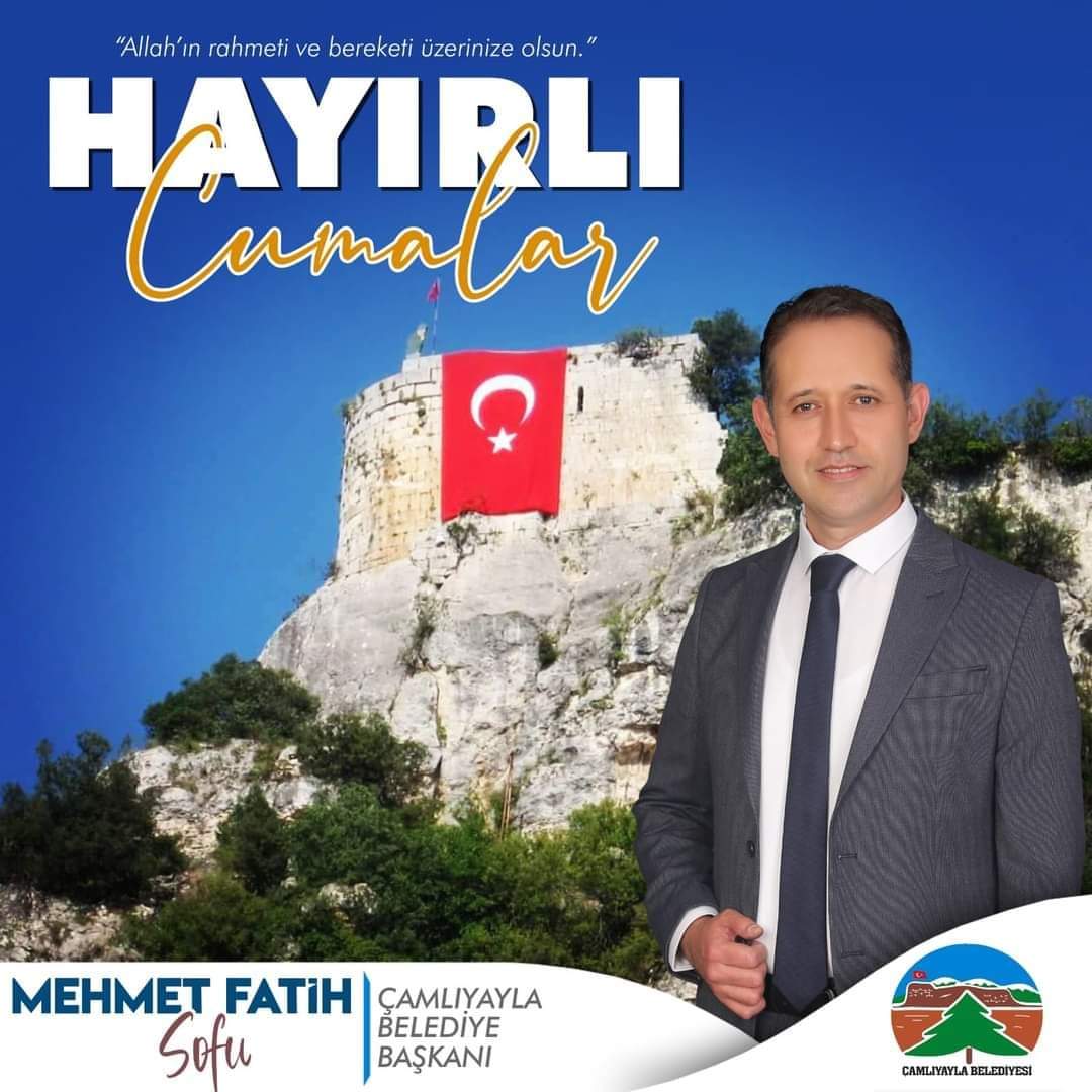 cyaylabel's tweet photo. Cumamız mübarek,dualarımız kabul olsun.
#HayırlıCumalar

Mehmet Fatih SOFU 
Çamlıyayla Belediye Başkanı https://t.co/hLE5CZRyBM