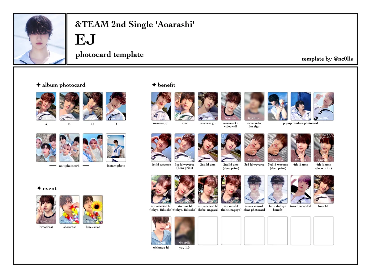 &TEAM andteam wof アジト イベント トレカ カード 非売品 &TEAM