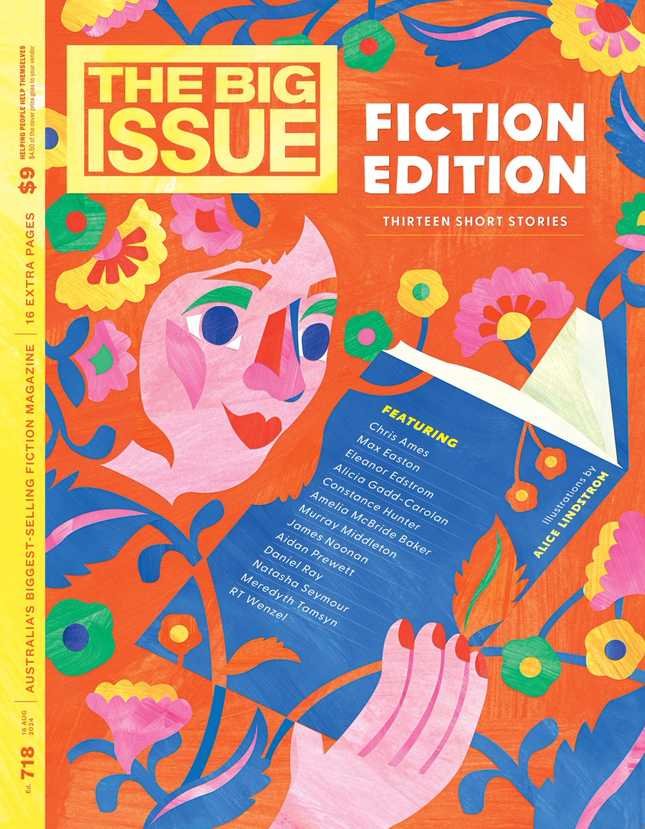 Happy reading! It’s The Big Issue Fiction Edition, celebrating 20 years! Our judges @mrdjames <a href="/clairecao/">claire</a> and @melissajfulton read through a massive 808 submissions to bring you 13 of Australia’s best and brightest new writers, serving up a smorgasbord of tales to suit every mood.
