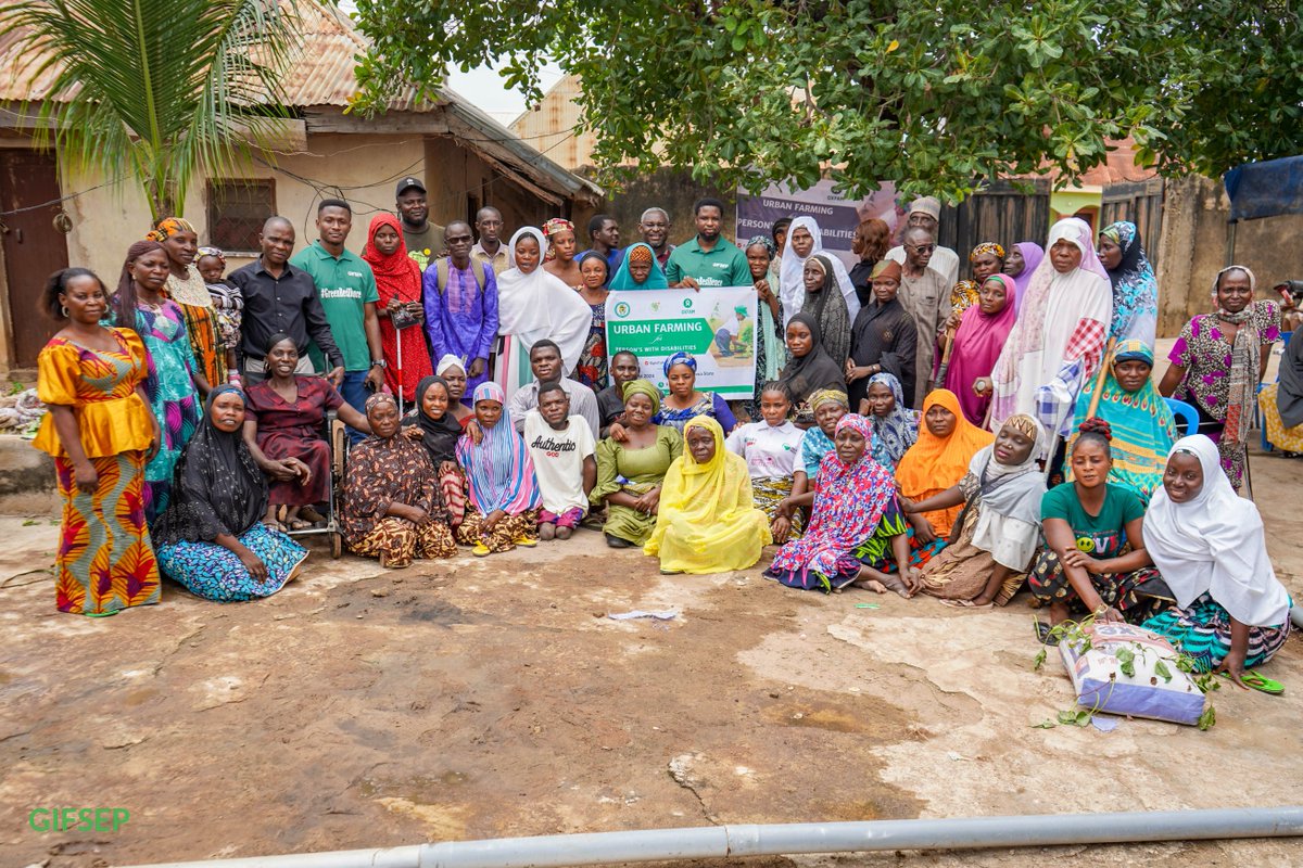 gifsep4climate's tweet photo. GIFSEP is proud to introduce our Urban Farming for Persons with Disabilities an initiative that educates, empower, build climate resilience and foster Independence and Self-Reliance #PWDs Contributing to Sustainable Development
#Food4PWDs 
#LeaveNoOneBehind 
#GreenResilience https://t.co/Ve2CxkRObs