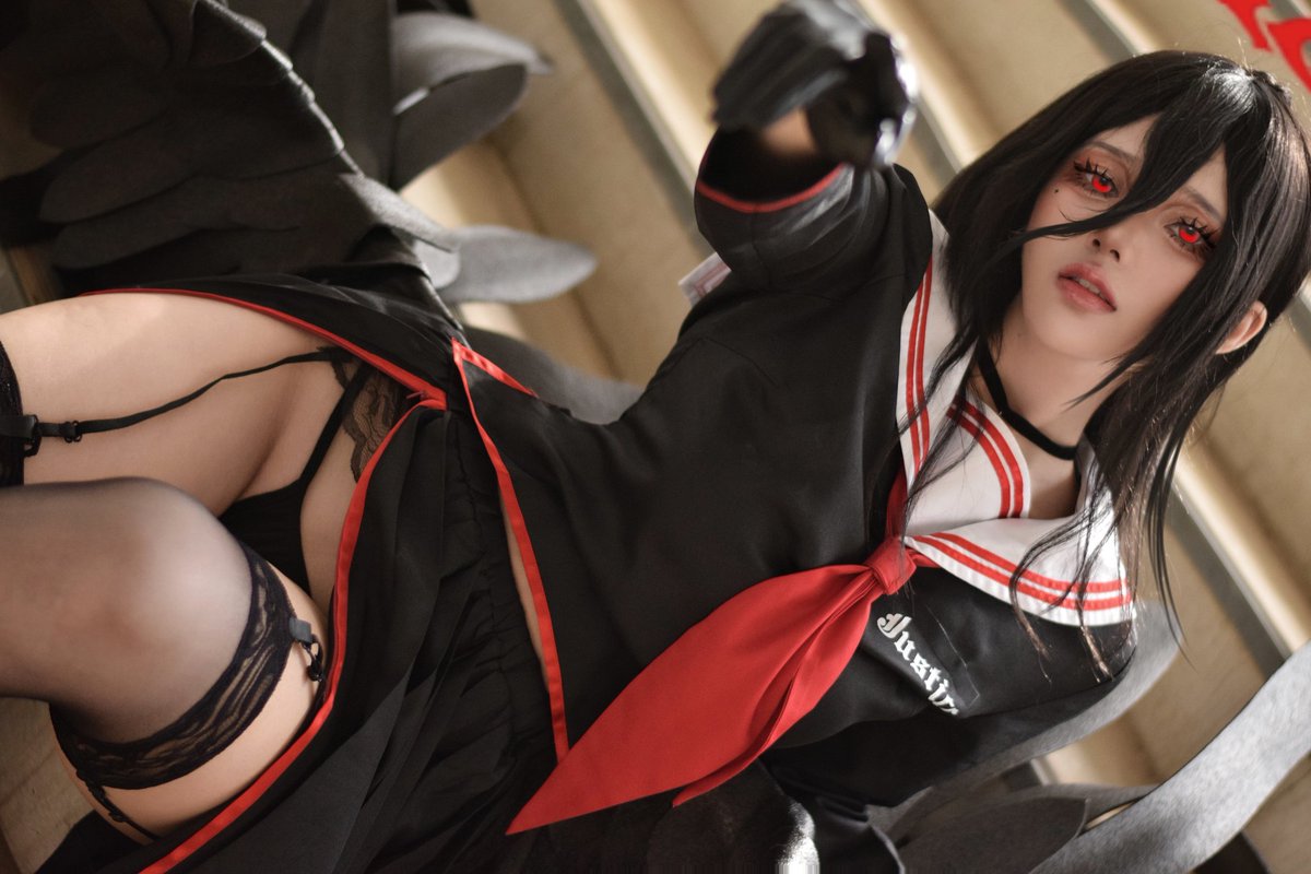 ahri_so's tweet photo. °•[ Hasumi / Blue Archive  ]•°

🖤❤️🪽

Facebook page : AhriChan - Cosplay
character: Hasumi 
From :  Blue Archive
Ig : you_ahri_
X : So.ahri

#cosplay  #bluearchive #cosplaygirl #bluearchivecosplay #hasumibluearchive https://t.co/dM4uQPKaHd