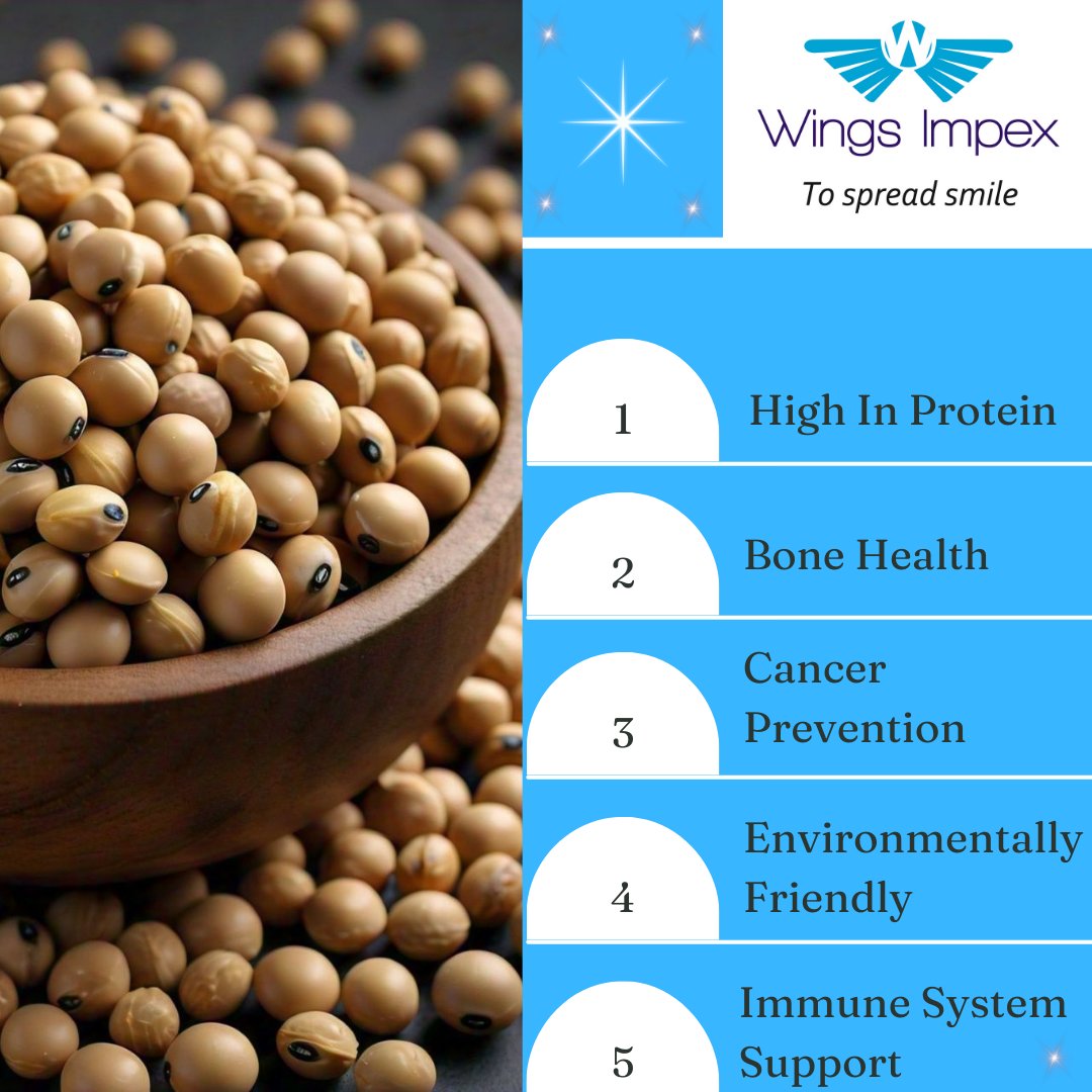 wingsimpex's tweet photo. Soybeans are healthful and rich in protein, giving them numerous nutritional uses. People can eat them, drink them in milk alternatives, and take them in the form of supplements
🌐: https://t.co/rw1k807R7y
📲: 92658 74582
📧: info@wingsimpex.com https://t.co/ufAqfo8e6x