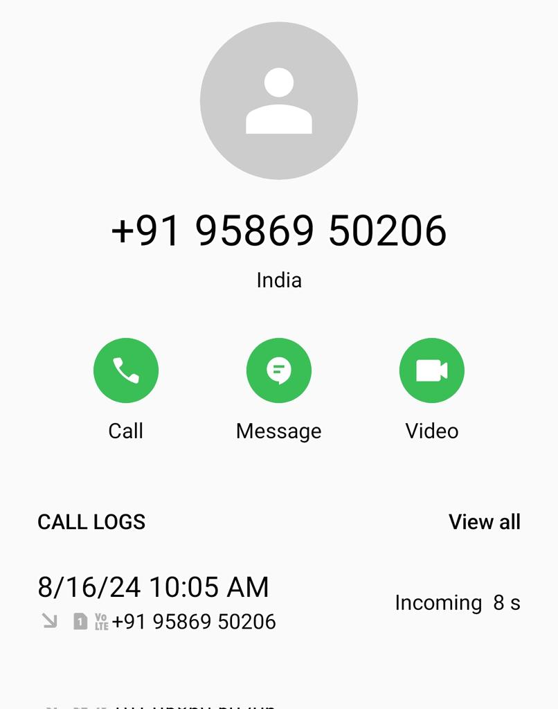 AmberSinha291's tweet photo. @I4C, @delhipolice @airtelindia @JM_Scindia Beware of this spam number  for a custom parcel containing drugs. A question to the telecom ministry and TRAI authorities- how come sim cards are easily issued to these cyber fraudsters,where as for common citizens a kyc is mandatory https://t.co/fOJD5LEmRz