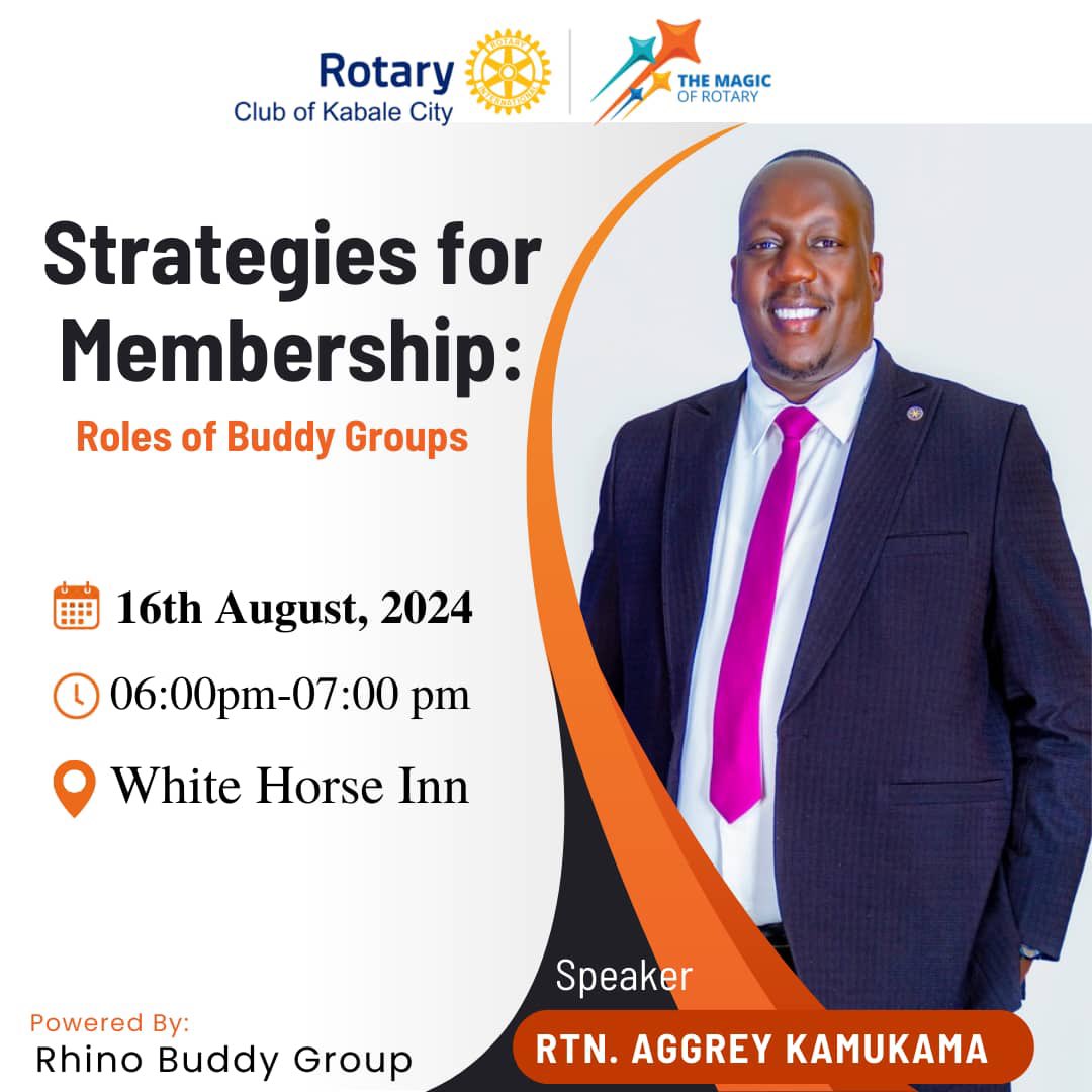We welcome you to yet another amazing fellowship opportunity with us at White horse Inn Kabale at 6PM today 16th Aug 2024.
Join us as PHF Aggrey shares with us the key roles of buddy groups in retaining or attracting membership .
Only miss if you must!