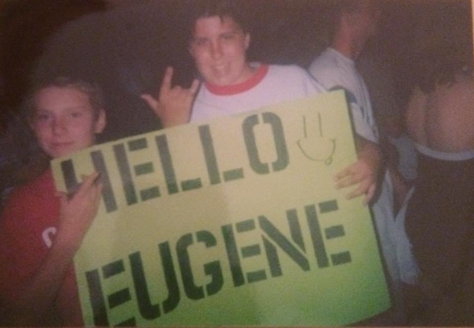 LukeLindsay's tweet photo. It’s hard to believe I went to my first @WWE event 20 years ago today and I still love professional wrestling just as much today. Also hello @UGeneDinsmore 😅 https://t.co/Nam6Eaprn5