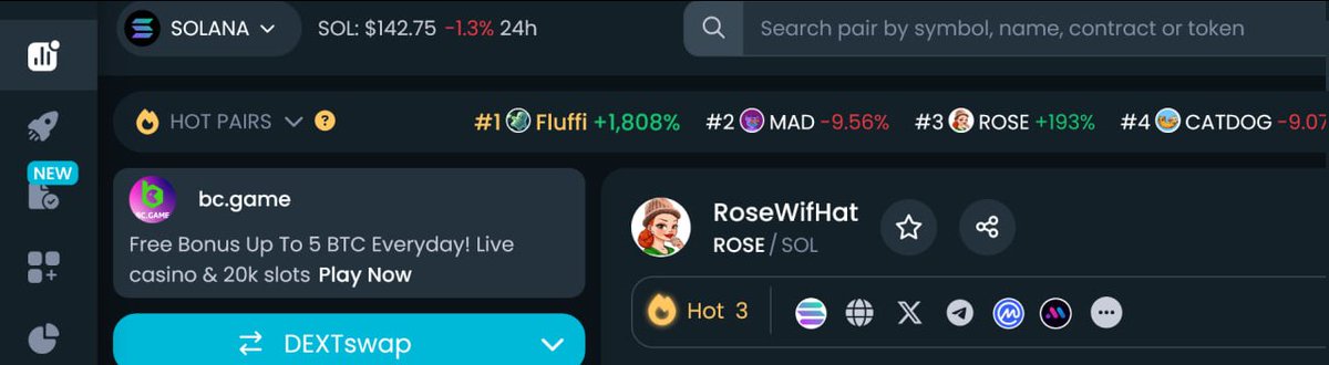 trending top#3 on DexTools

More Coming 🚀🚀
🔥Coming🔥
⚡️Verified Supply on CMC &amp; CG
⚡️Trend everywhere
⚡️Start Ads everywhere
⚡️more marketing
⚡️Get it in top200 CMC
⚡️more cex coming🚀 #gateio #mexc #kucoin and more