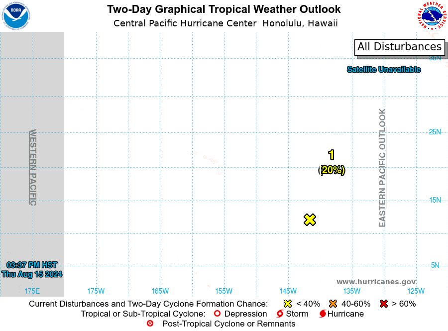LimWeather's tweet photo. D77 CPAC #HurricaneSeason2024 2am EDT
AOI has 20% chance to become a TC in 2 days,50% in 7 days, will thankfully stay S of #Hawaii
Next name:#Hone
Next Invest no:#Invest90C
#Tropicswx #wxtwitter #HurricaneSeason #90C #CP90 #HIwx https://t.co/gLZjBGOseI