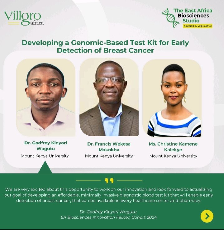 Kinyori Wagutu, PhD (@kinyorig) on Twitter photo Extremely honoured to be leading a team at the forefront of revolutionalizing early cancer detection and the bridge between research and products/services development <a href="/VillgroAfrica/">Villgro Africa</a> <a href="/FrancisMakokha3/">Dr. Francis Makokha (PhD)</a> <a href="/KalekyeC/">CKalekye</a> Extremely honoured to be leading a team at the forefront of revolutionalizing early cancer detection and the bridge between research and products/services development <a href="/VillgroAfrica/">Villgro Africa</a> <a href="/FrancisMakokha3/">Dr. Francis Makokha (PhD)</a> <a href="/KalekyeC/">CKalekye</a>
