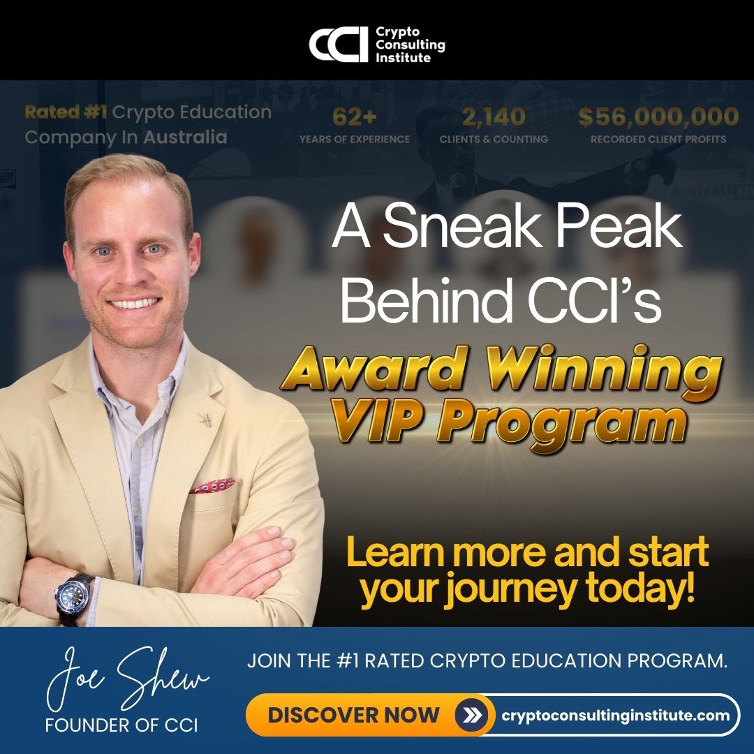 Here’s a sneak peak into what makes Crypto Consulting Institute’s VIP Program the world leader in crypto education.

Which has created $56 million in recorded client profits with 2,000+ students over the last 7 years!

VIP students get life-time access to our in-depth online