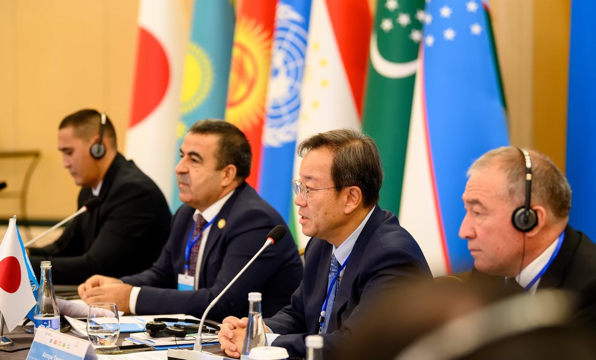 UNODC_ROCA's tweet photo. The annual Steering Committees meeting of @UNODC Cross-Border Cooperation Project is underway in Tashkent🇺🇿!  3️⃣0️⃣ reps from Central Asian law enforcement agencies, the Embassy of Japan in🇺🇿 &amp; UNODC are discussing project outcomes &amp; future cooperation.
@oliverstolpe 
@JapanGov https://t.co/6UAeERHdeb