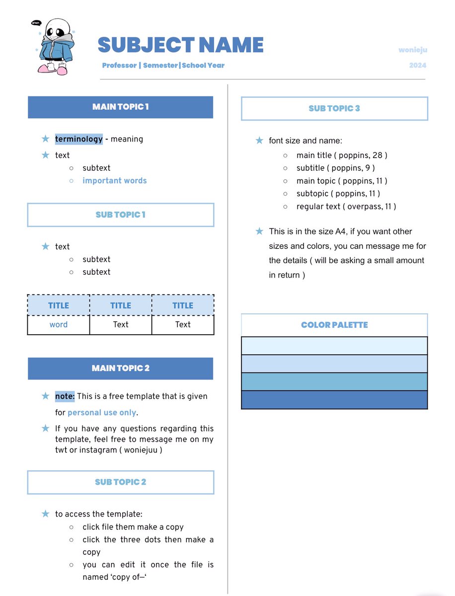 Thanks @wonieju for making these wonderful custom templates. Luv the design and color scheme. For the price, this is such a steal! Can’t wait to use these in class. Thx again!