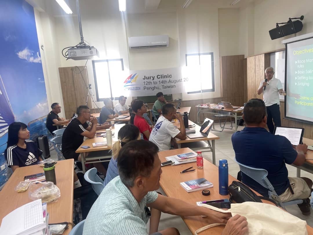 ASAFUpdates's tweet photo. ASAF Asian Technical Officials Jury clinic - Penghu, Taiwan - 12th to 14th August’24.

22 participants attended the clinic.

Please visit the link below for more details

https://t.co/Z2XG1R2q3S

@ASAFUpdates @worldsailing #Chinese Taipei Sailing Association #ASAF MNAs https://t.co/nUFC1WGNXp