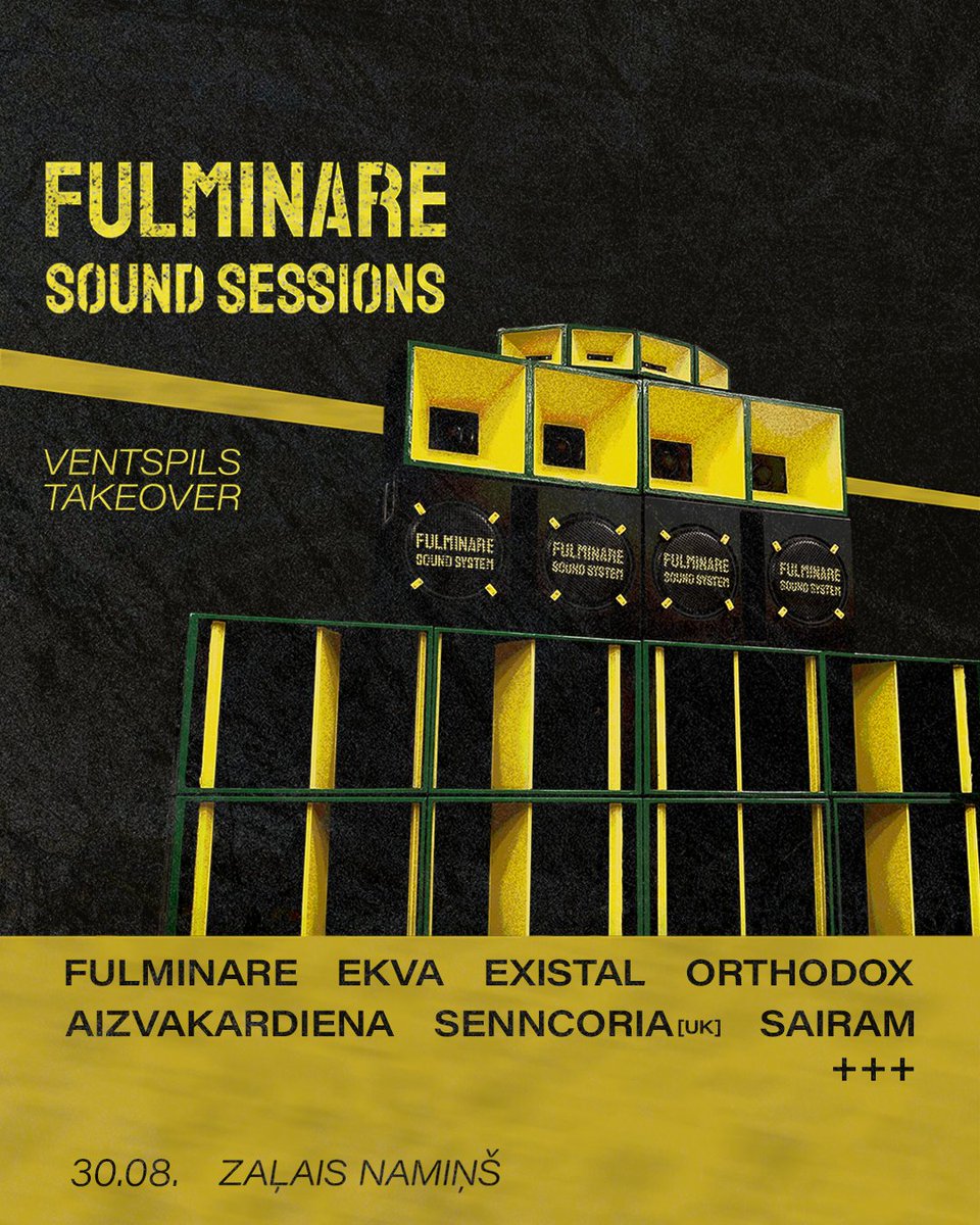 SairaM_LV's tweet photo. #soundsystemculture
#theonlygoodsystem
#fulminaresoundsystem
#incoming https://t.co/as4b0iQqa7