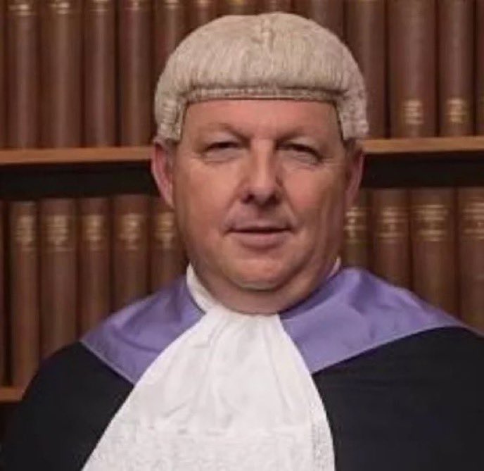 LeilaniDowding's tweet photo. JUDGE ROBERT LINFORD 

Sentenced David McGuire, 45, to 2.5 years in jail for spitting on police officers.

https://t.co/VYOQjBqftS

Linford previously let a pedophile go with a community sentence after he was caught with pictures of kids aged 2-16 in sexual poses because he had a “constructive view of the future.”

Credit to @Slatzism I just added the links.