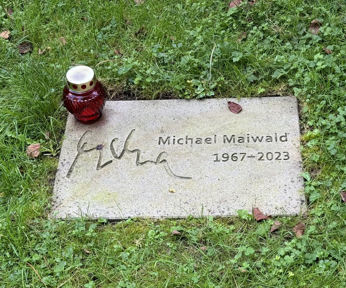 ulpanne's tweet photo. On this day, August 16, 2023, our colleague Michael Maiwald @BAMResearch died suddenly while hiking. Yesterday I had the opportunity to visit his grave along the Ruhr. Michael was a passionate analytical chemist with a penchant for process analysis. https://t.co/o4ZNzuMo7W