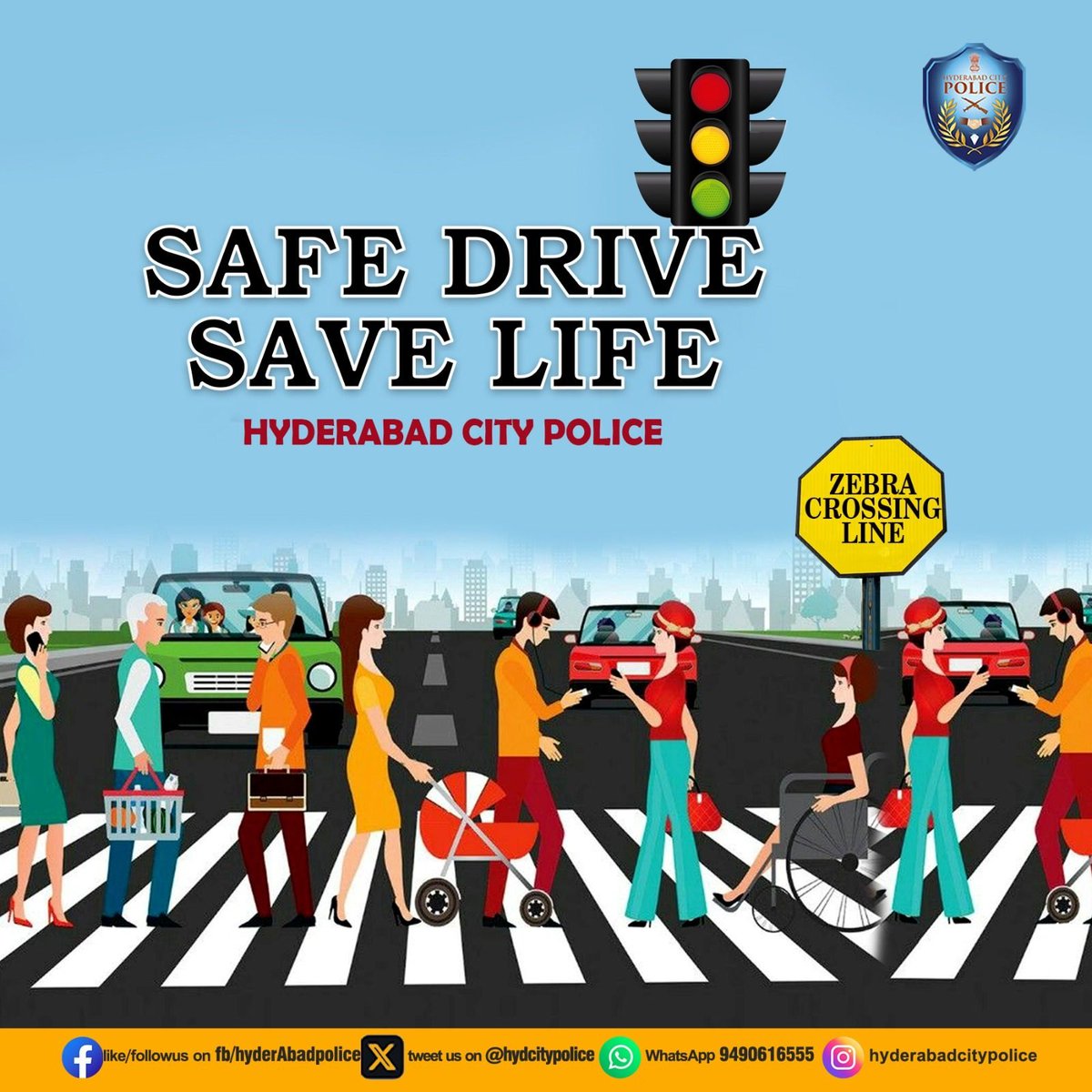 Zebra crossings are a simple but vital safety measure. Let’s honor them by always stopping for pedestrians and driving with care. #SafetyFirst #DriveResponsibly #RoadSafety