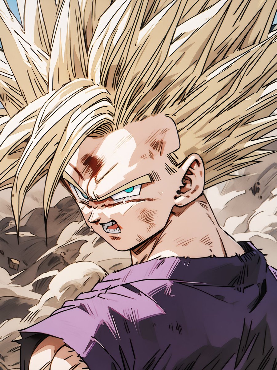 NGC_1161's tweet photo. SSJ2悟飯
#ドラゴンボール #AIイラスト https://t.co/ijV2W5TCFm