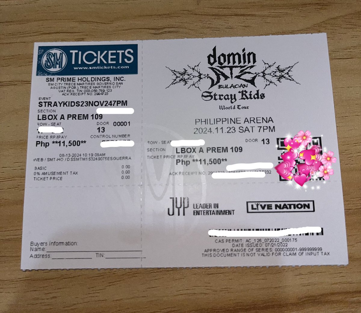 DoesLeeKnowww's tweet photo. I'm sooo happy I could write an essay😭 I'll be seeing my boys for the very first time this November!! Thanks for securing @KpopYoonji kahit rush na accommodate parin. 

#YJKSPROOF https://t.co/RQ4rKkYHiY