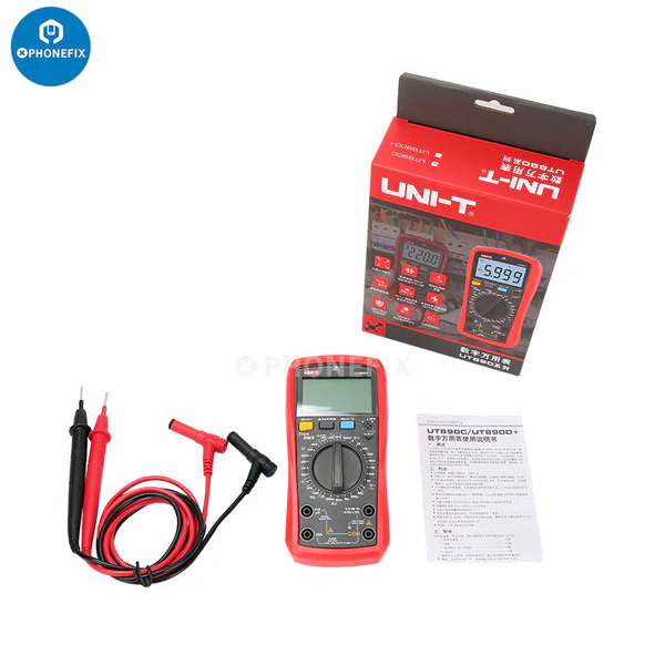 vipprogrammer_'s tweet image. UNI-T UT890C/UT890D+ #multimeters with LCD display . 🛠️

True-RMS Digital Multimeter for accurate readings
NCV &amp;amp; Continuity with acousto-optic indications 🔊
LIVE Function to easily distinguish live and neutral wires

#phonefix #diyfixtool #phonerpeair #TrueRMS #UNIT