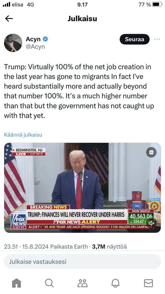 Tätä ei olisi pystynyt edes Oxenstierna ennustamaan.