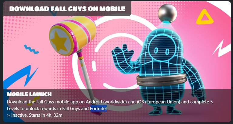 Jorge_Most's tweet photo. 🎁 PICO GRATIS:

- Al descargar Fallguys en Android o iOS y subir 5 niveles te darán este pico gratis en Fortnite, os avisaré en cuanto se pueda conseguir.

📸 @actuallykaizo @ShiinaBR https://t.co/l9LiEGXoMj