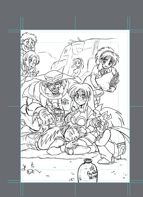 進捗。
この絵漫画のワンシーン兼オマケのポストカードにしようと思ってて色塗るのは間に合わなさそうだからモノトーンのまま行こうと思うんですが、もうちょい高画質の線画上げたらみなさん塗り絵して遊んでくれたりします?
#西川秀明絵