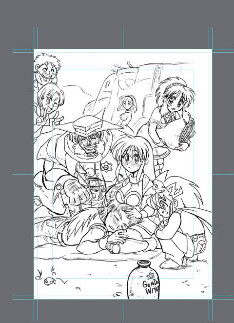 進捗。
この絵漫画のワンシーン兼オマケのポストカードにしようと思ってて色塗るのは間に合わなさそうだからモノトーンのまま行こうと思うんですが、もうちょい高画質の線画上げたらみなさん塗り絵して遊んでくれたりします?
#西川秀明絵 