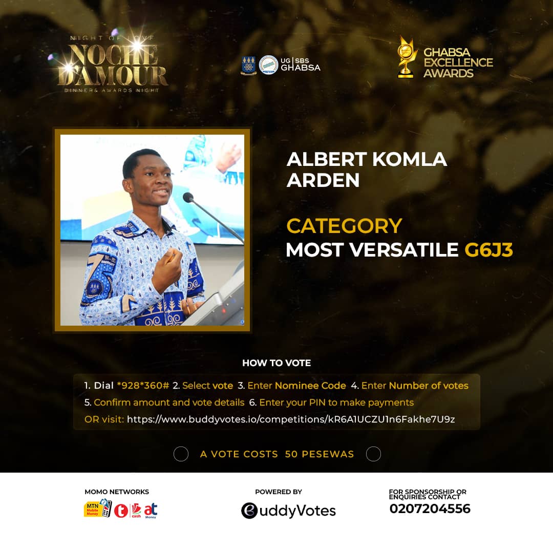 thealbertarden's tweet photo. Thrilled to be nominated for "Most Versatile" at the @GHABSA_UG Excellence Awards!โค๏ธ๐๐๐ผ
Vote for me via USSD: *928*360#
Unique code: G6J3
Or click the link in the comments below!
We've got this, guys!๐ซถ๐พ
#GHABSAExcellenceAwards #MostVersatile #Awards https://t.co/KJEMouGSw6