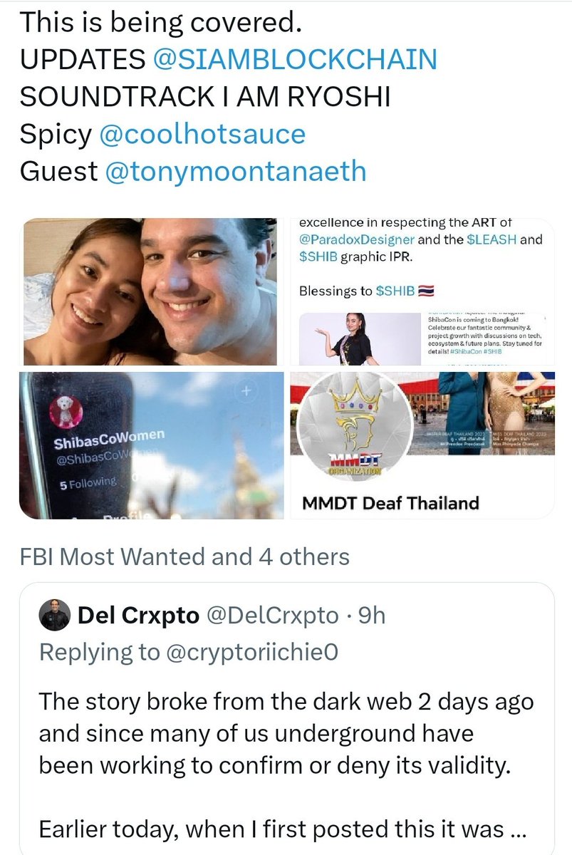 thailandtokens's tweet photo. Fill in the details below @LucieShib
We have documented the discrimination over 4 years #milking #DISCRIMINATION and abused #DEVELOPERS in criminal proceedings BILLION DOLLAR CRIME #THAILAND @1SHIBARMY 8AM BANGKOK #SHIBDAILY #TWITCH @TWITCHCON
UPDATES @SIAMBLOCKCHAIN https://t.co/2GcjHHAIhM