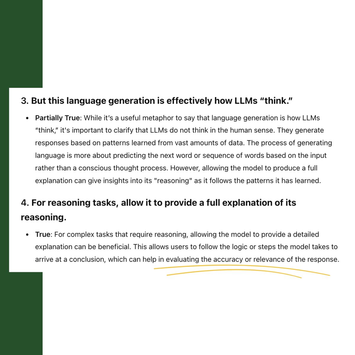 Quick tips for AI-powered decision-making: 

*Provide context: The more details, the better
*Rank options: Force AI to prioritize + ask for justifications
*Tell it how to think: ie chain-of-thought prompts
*Think multi-model: Use models collaboratively

buff.ly/3SPiu7Q