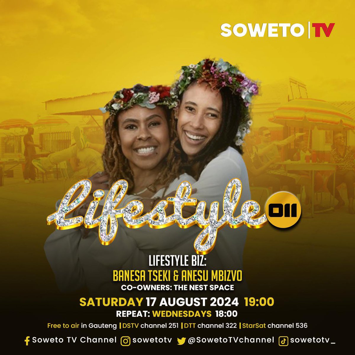 This is was another homegrown and full circle moment for me 💫 thank you <a href="/SowetoTVchannel/">Soweto TV</a> for the feature on <a href="/thenestspaceza/">The Nest Space</a> 
My people, please tune in if you can tomorrow at 7pm💛