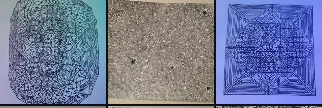 33 pieces so far over the last few years of doodling abstract symmetries (〇o〇；)