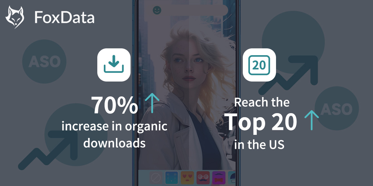Client: Photo Editing App 📸
Results: +70% increase in organic downloads 📈
                 Reach the Top 20 in the USA 🇺🇸
Check out more 👉 bit.ly/3YMzqiV

#PhotoEditingApp #OrganicDownloads #AppGrowth #UserAcquisition #iOSdev #Andrioddev #AppMarketing