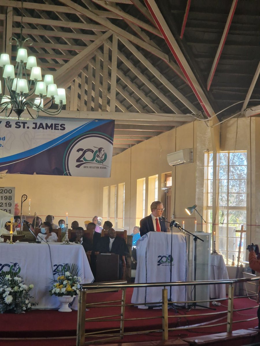 A special day yesterday with a thanksgiving service at the Cathedral of St James and St Mary here in Maseru led by the Rt Rev Bishop of Lesotho and the Rt Rev Bishop of Durham.

The congregation included Their Majesties King Letsie III and Queen Masenate, and several Ministers.