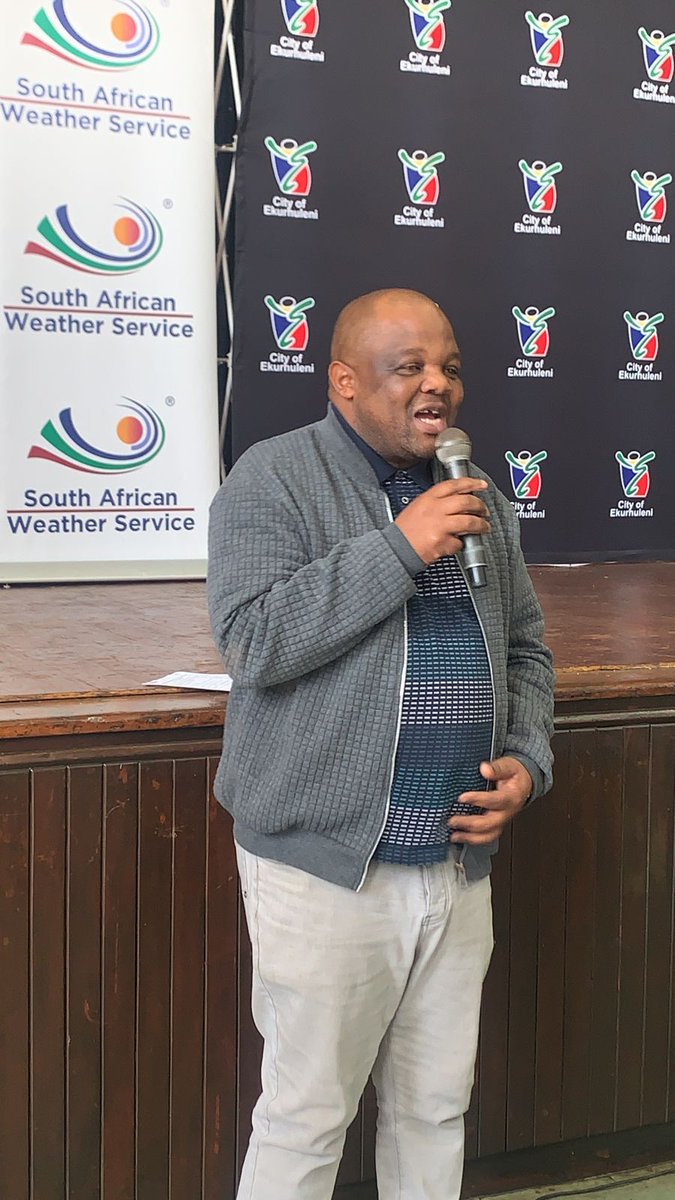 City_Ekurhuleni's tweet photo. Themba Thebe, CCC Manager for Katlehong, highlighted the dolomitic nature of our city and expressed gratitude for hosting the workshop here. #CoE appreciates this opportunity! #WeatherServices #WISERWorkshop https://t.co/9uIBIarCzm