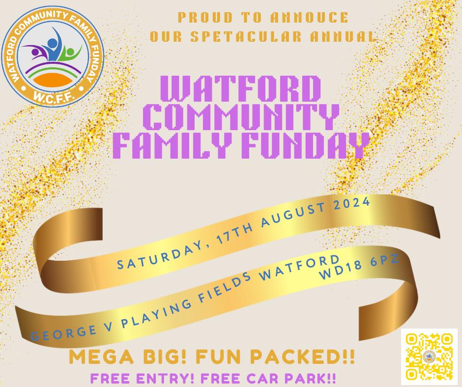 #WatfordCommunityFamilyFunDay  annual event brings together families and friends from across Watford, Herts, far and beyond for a day of excitement &amp; entertainment #familytime #Watfordtogether #Fitwel