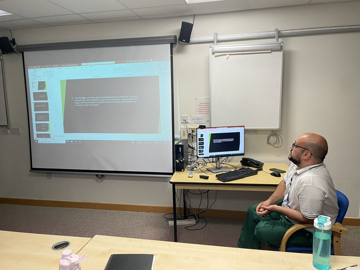 Hayley Price (@physiohayley) on Twitter photo This wk our OT <a href="/AlaaBayoumi2/">Alaa Bayoumi</a> presented his data collection work to <a href="/QAHospTherapies/">QAHospTherapies</a> senior team. Alaa used his fantastic previous exp in M&E to look at how we drive forward digital data for therapies. A huge well done Alaa! Looking forward to moving this forward w you! <a href="/PHU_NHS/">Portsmouth Hospitals University NHST</a> This wk our OT <a href="/AlaaBayoumi2/">Alaa Bayoumi</a> presented his data collection work to <a href="/QAHospTherapies/">QAHospTherapies</a> senior team. Alaa used his fantastic previous exp in M&E to look at how we drive forward digital data for therapies. A huge well done Alaa! Looking forward to moving this forward w you! <a href="/PHU_NHS/">Portsmouth Hospitals University NHST</a>