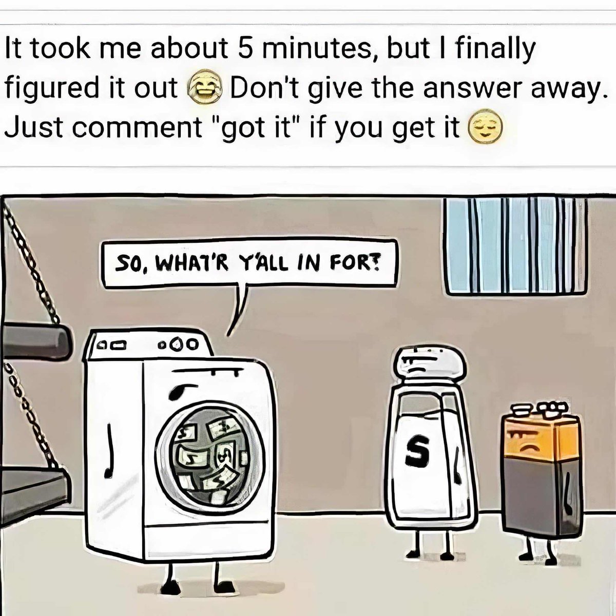Aspectwallart's tweet photo. Get guessing !! 🤔🤣

 #humour #fun #funnycartoons #laugh #memes #funny https://t.co/GyUHilcopy