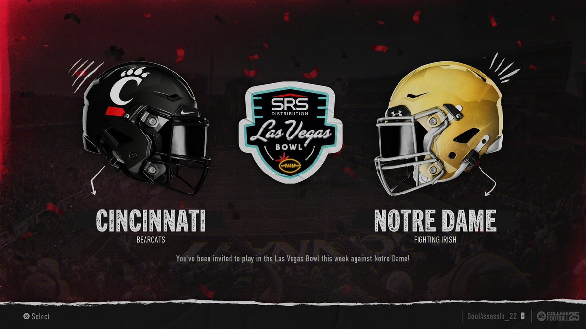 DML_CFB_CINCY's tweet photo. It was a great game in Vegas! We came out on top with the W 33-27!! HB Corey Kiner was PoTG! But it truly was our defense that lead the way! @DML_CollegeBall https://t.co/42KBq7rmDQ