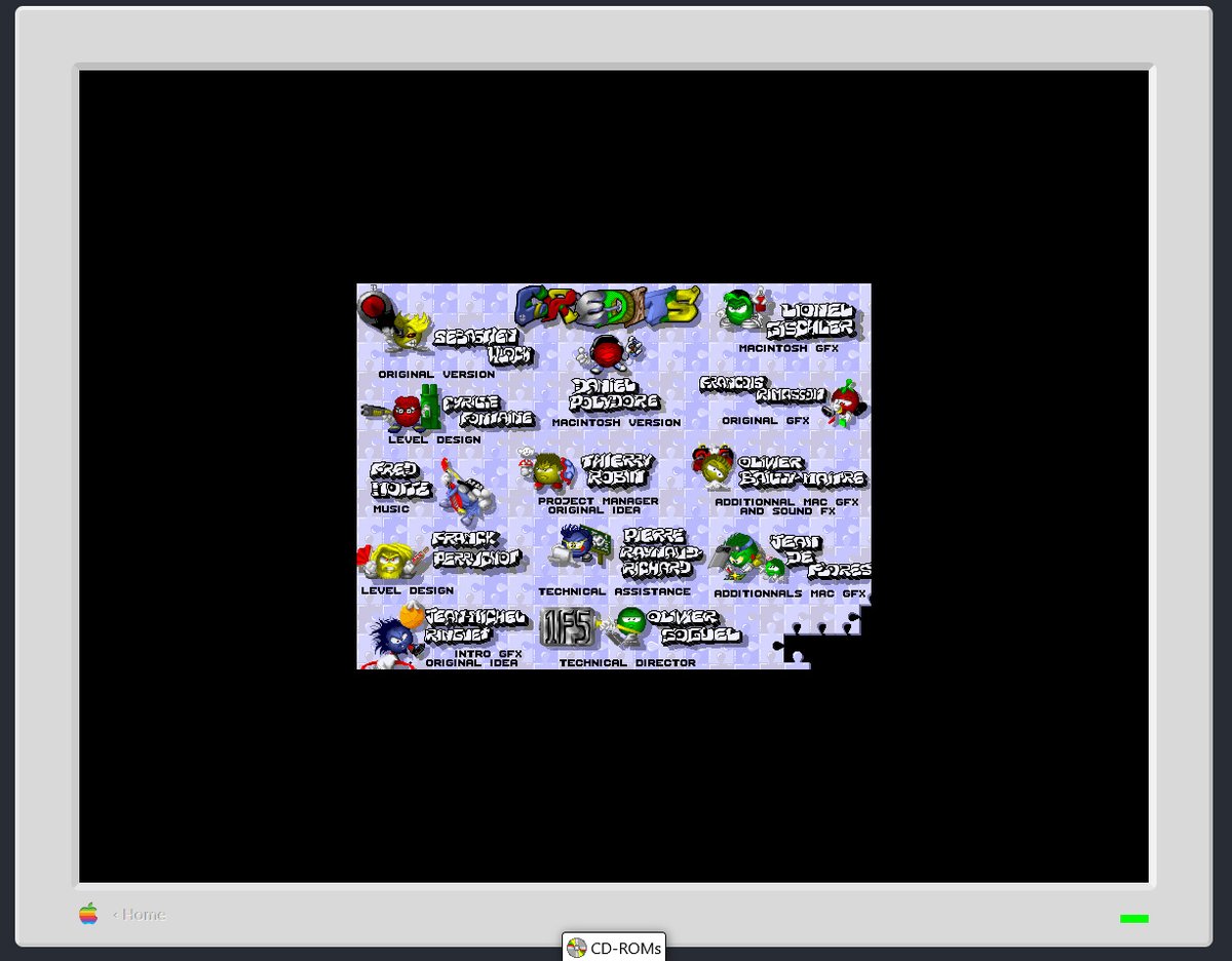 Parotaku's tweet image. I preserved the #Macintosh version of 'Fury of the Furries'.
The game installed and is playable OK on Infinite Mac virtual machines, so my discs dumps seem to be OK, I guess...😉 CC @elmobo #Kalisto #french #retrogaming #preservation