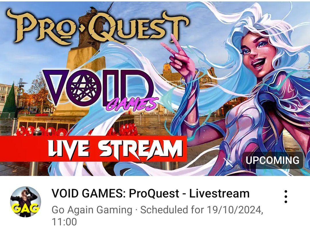 bigboss010's tweet photo. Not only did Void Games get a Pro Quest, it's not only SOLD Out, but it's gonna be streamed via @GoAgainGamingAz.

What a week. 🤘🥰🤘

#voidgames #bigbossbookclub #goagaingaming #fabtcg https://t.co/4HJhlTU4tZ