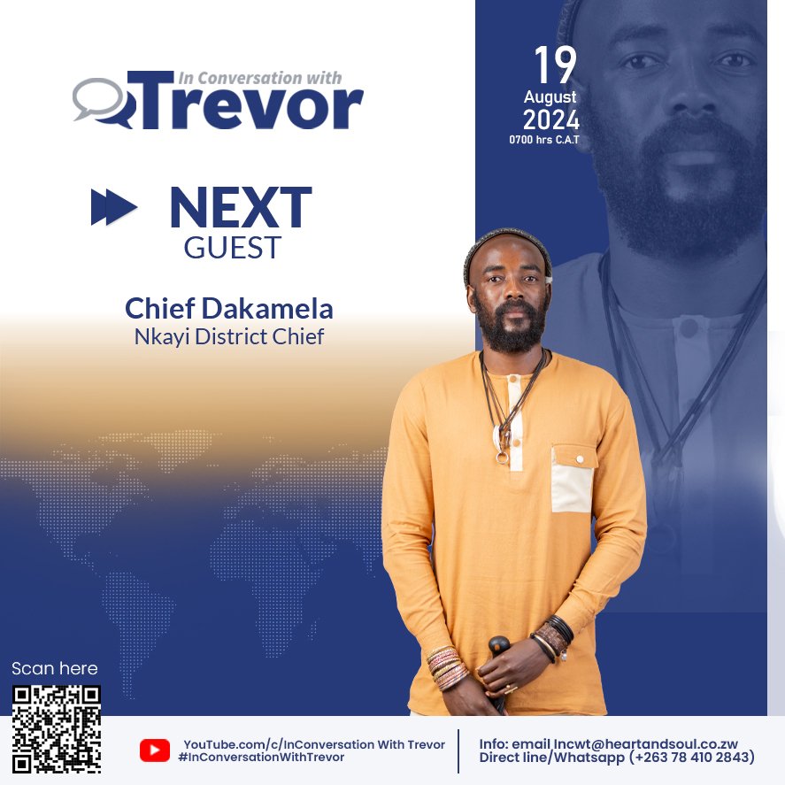 Our next guest is Chief Dakamela, Nkayi District Chief.Subscribe to our YouTube channel 👇youtube.com/@InConversatio…  for this quality conversation #ICWT24