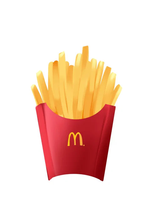せっかく描いたからポテト単体#かなめーる 