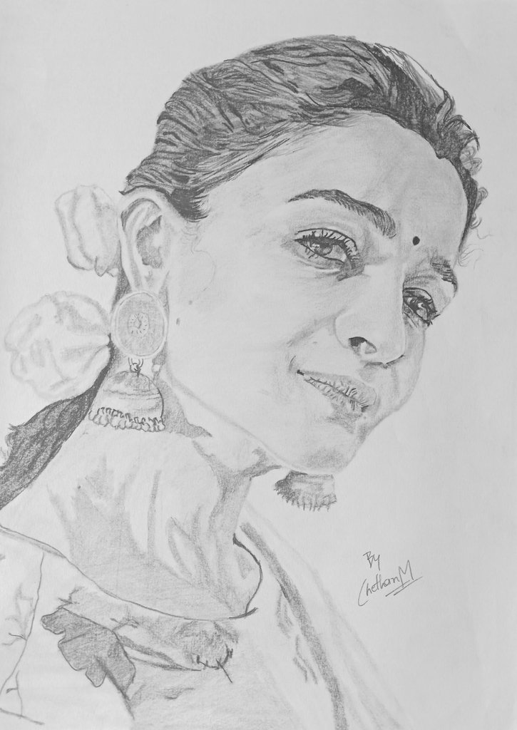 ChethanMadev's tweet photo. Pencil sketch of @aliaa08 ♥️
#AliaBhatt
#art  #drawing #drawingart #drawings https://t.co/IarQRj4EB1