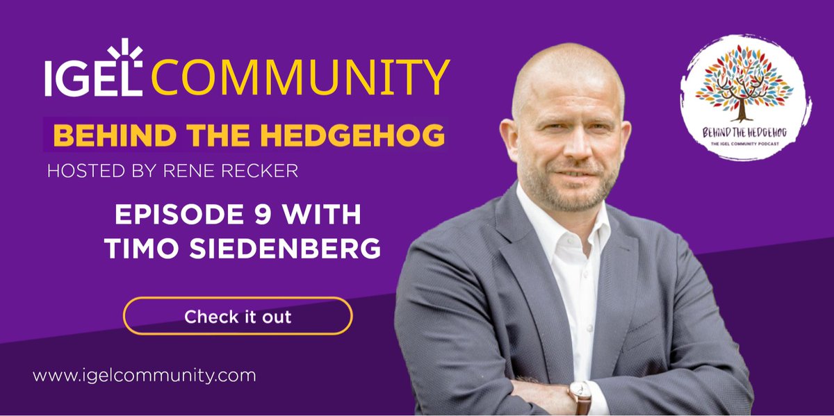 ReneRecker's tweet photo. Tune in to Episode 9 of "Behind the Hedgehog" with your host, René Recker, as he introduces Timo Siedenberg, IGEL's Nordics veteran with over 20 years of IGEL history.

Listen to the Episode in your favourite Podcast App or here:

https://t.co/tK4wtBeXdA https://t.co/Iw8zqtbmrk