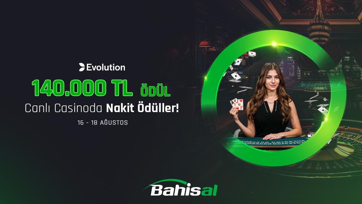 BahisalResmi1's tweet photo. Toplam 140,000₺ Ödüllü Evolution Canlı Casino Turnuvası Bahisal'da!🤑🚨

Canlı Casinoda Büyük Ödüller Seni Bekliyor!💰 16 - 18 Ağustos Tarihlerinde 

Hemen giriş yap fırsatları kaçırma! 💸

https://t.co/sZZqzKcqML

#canlıcasino #evolution #bahisal #turnuva #ödül #bahis https://t.co/yINiwNMk5j